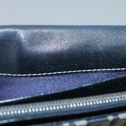 Fendi FF Continental Wallet Canvas, NAVY, CANVAS, Wallets