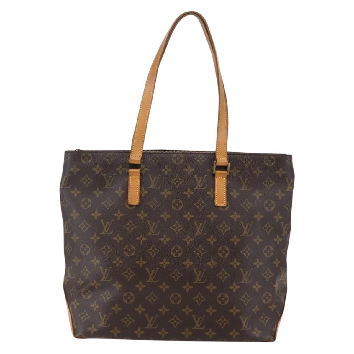 Louis Vuitton Cabas Mezzo Monogram Canvas, BROWN, CANVAS, Tote bag