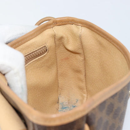 Celine Vintage Macadam Shoulder Bag Canvas and Leather, BROWN, CANVAS, Shoulder bag