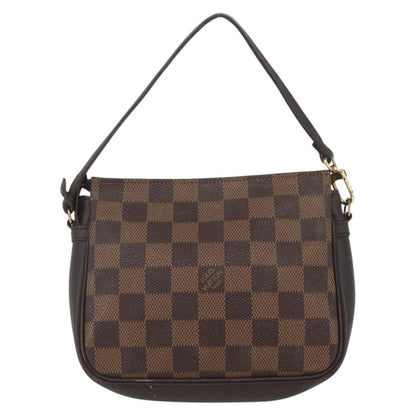 Louis Vuitton Trousse Make Up Bag Damier Canvas, BROWN, CANVAS, Clutche & pouche