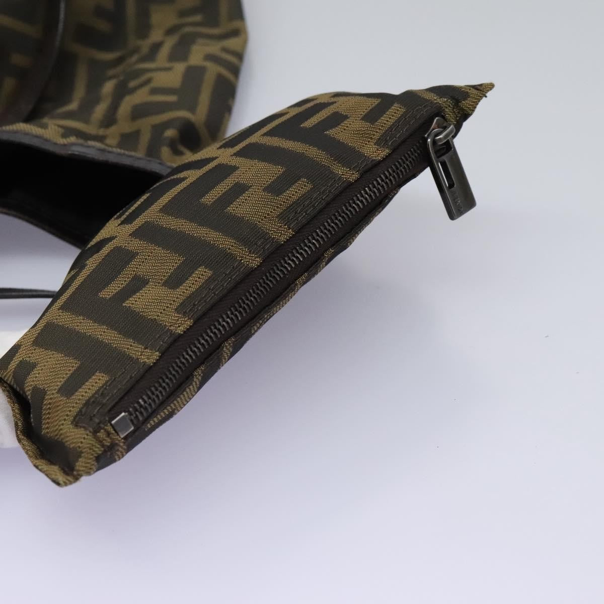 Fendi Open Shopping Tote Zucca Canvas, KHAKI, CANVAS, Tote bag