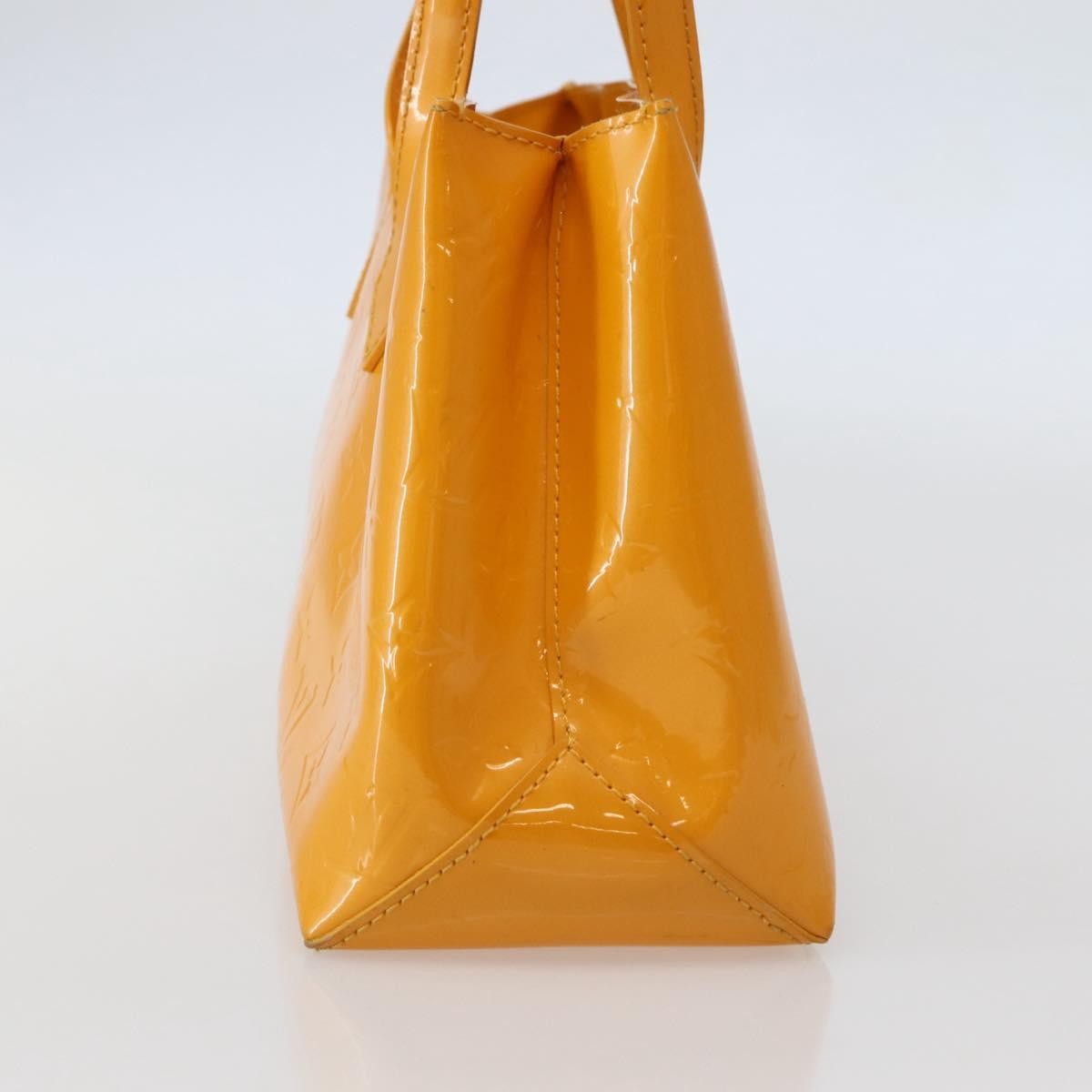 Louis Vuitton Wilshire Handbag Monogram Vernis, YELLOW, PATENT_LEATHER, Handbag