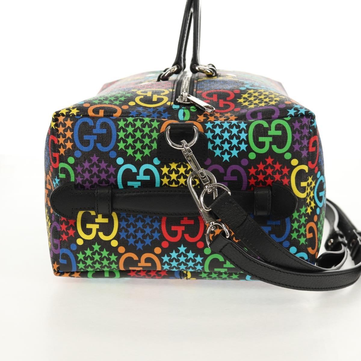 Gucci Convertible Duffle Backpack Psychedelic Print GG Coated Canvas, MULTICOLOUR, PVC, Travel bag