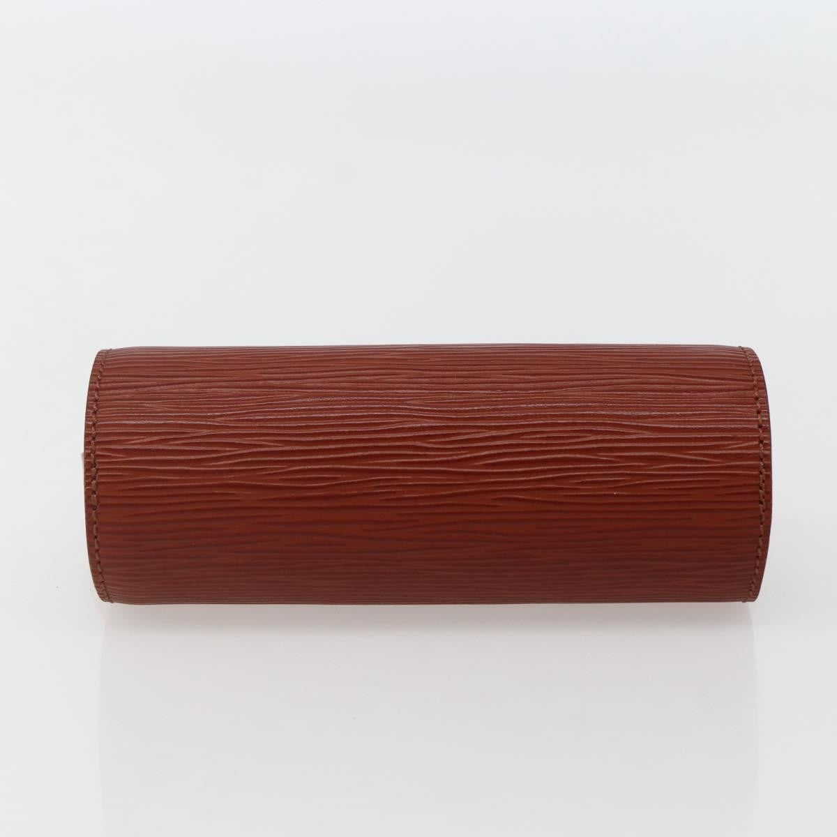 Louis Vuitton Soufflot Pochette Epi Leather, BROWN, LEATHER, Clutche & pouche