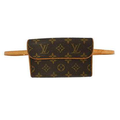 Louis Vuitton Florentine Waist Bag Monogram Canvas, BROWN, CANVAS, Clutche & pouche