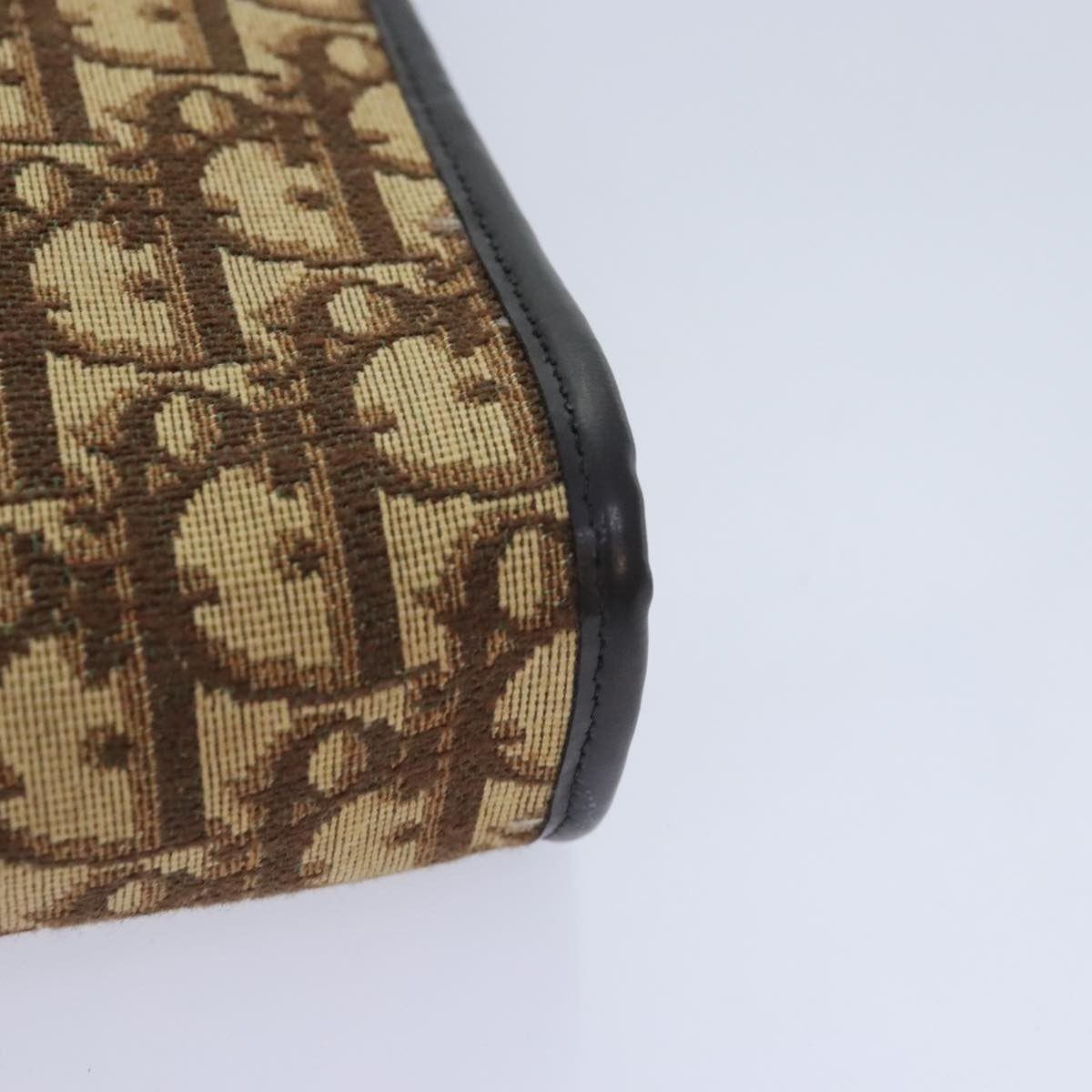 Christian Dior Vintage Trotter Shoulder Bag Canvas, BROWN, CANVAS, Shoulder bag