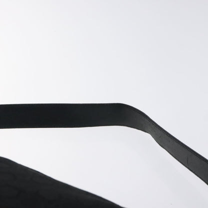 Salvatore Ferragamo Gancini Shoulder Bag Canvas, BLACK, CANVAS, Shoulder bag