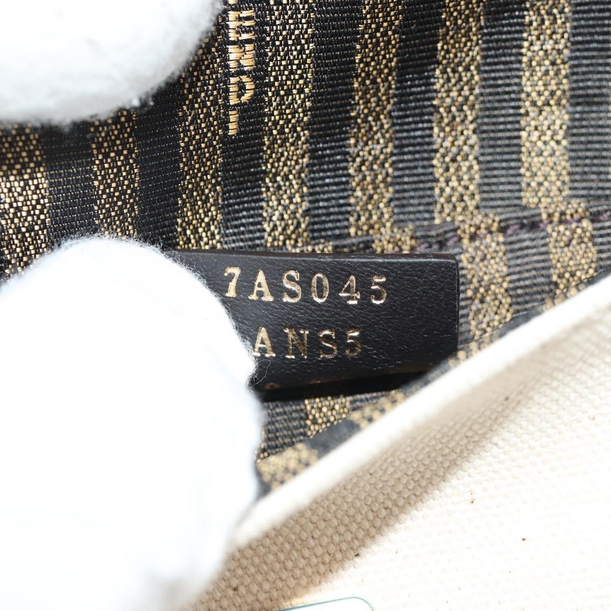 Fendi Chain Baguette Charm Bag Zucca Embroidered Canvas, MULTICOLOUR, CANVAS, Shoulder bag