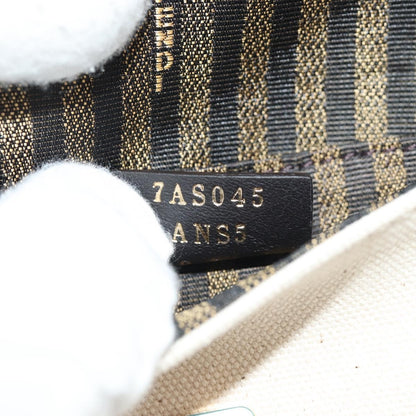 Fendi Chain Baguette Charm Bag Zucca Embroidered Canvas, MULTICOLOUR, CANVAS, Shoulder bag