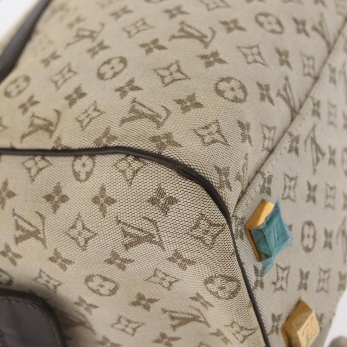 Louis Vuitton Josephine Handbag Mini Lin, KHAKI, CANVAS, Handbag