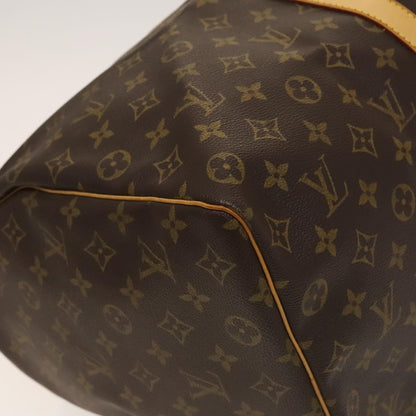 Louis Vuitton Keepall Bag Monogram Canvas, BROWN, CANVAS, Travel bag