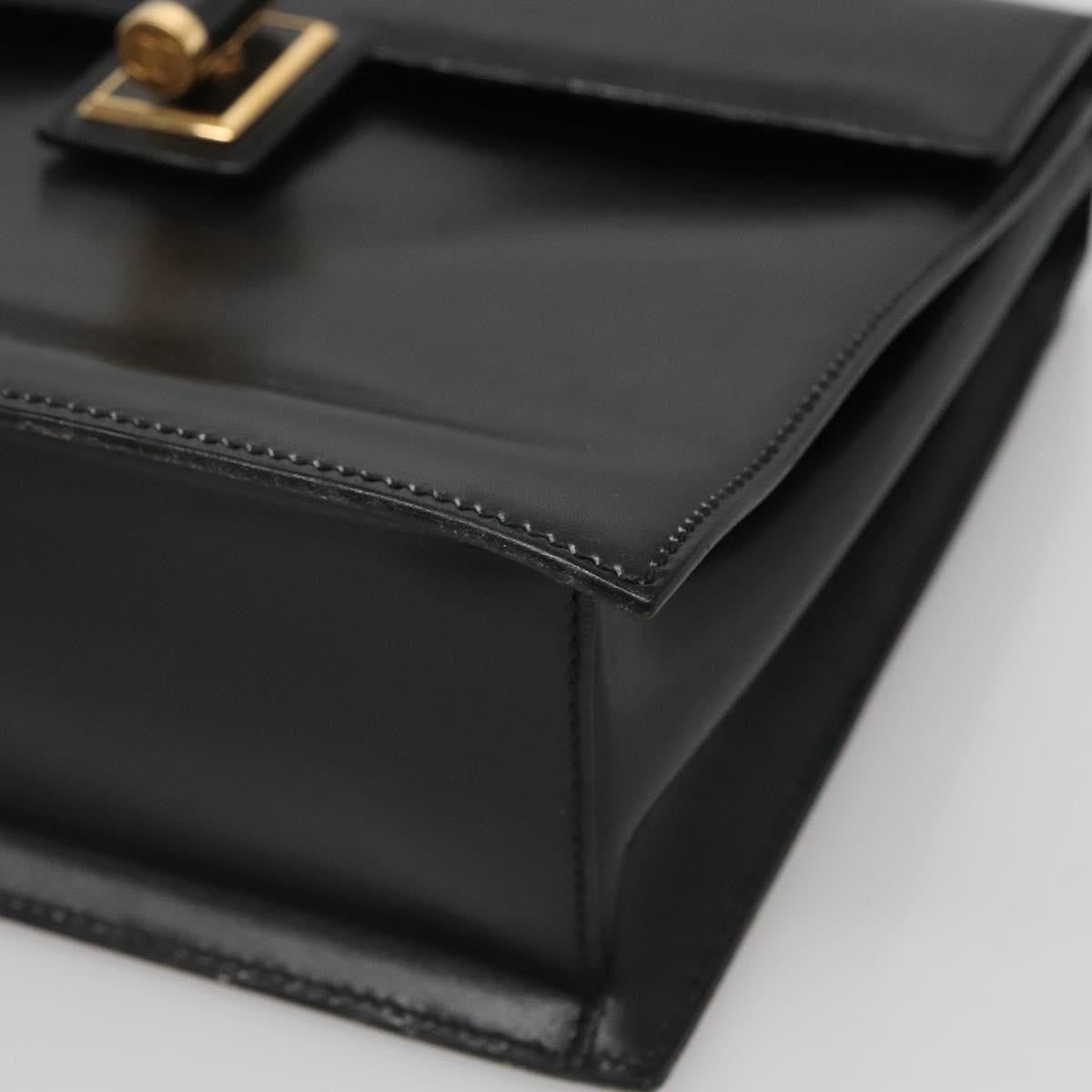 Gucci Vintage Handbag Leather, BLACK, LEATHER, Handbag