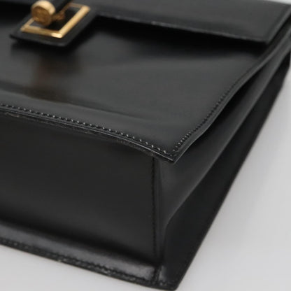 Gucci Vintage Handbag Leather, BLACK, LEATHER, Handbag