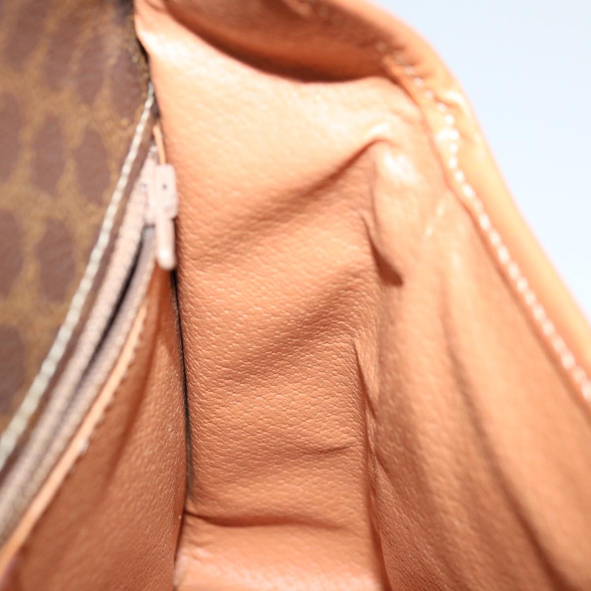 Celine Macadam Shoulder Bag Canvas, BROWN, PVC, Shoulder bag