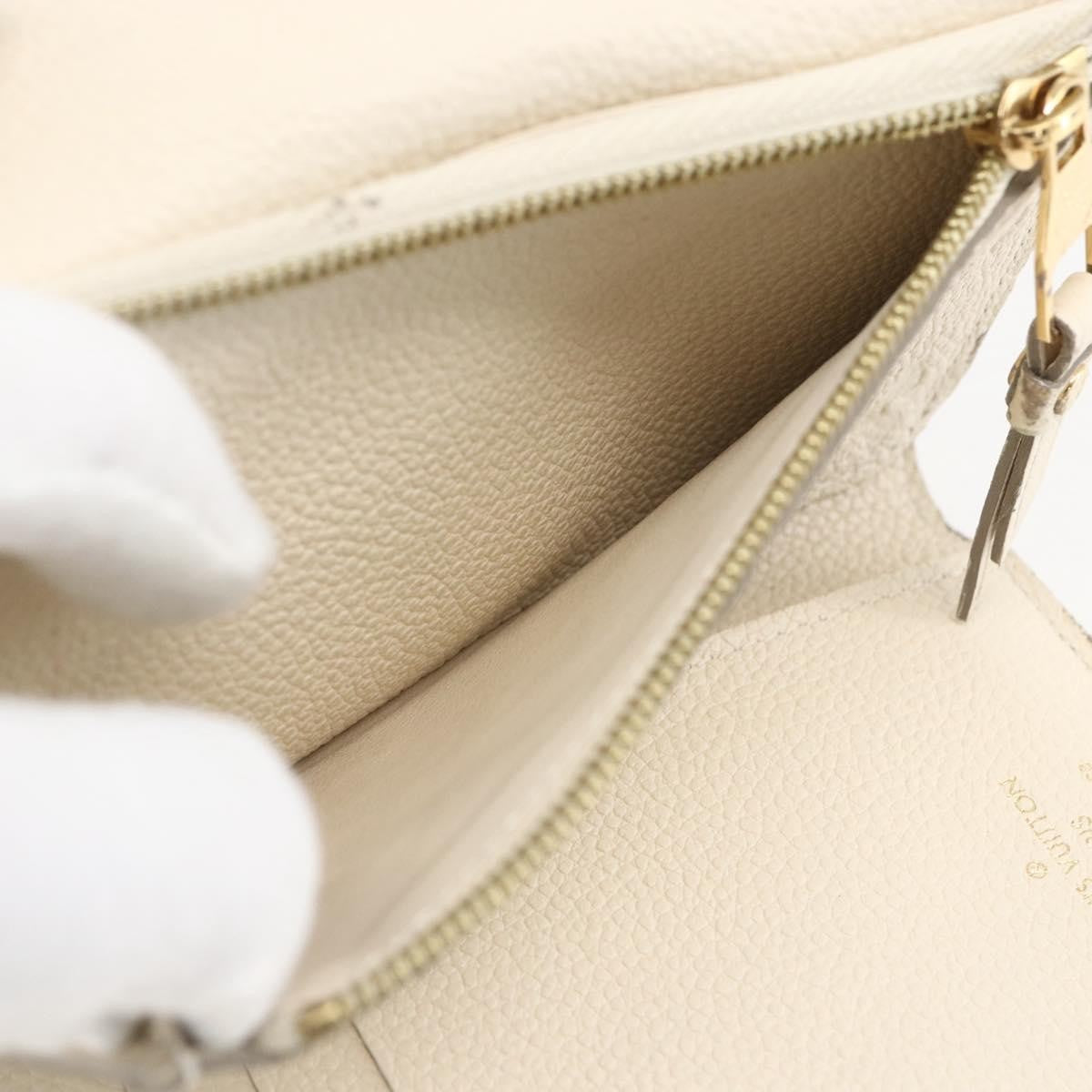 Louis Vuitton Zoe Wallet Monogram Empreinte Leather, BEIGE, LEATHER, Wallets