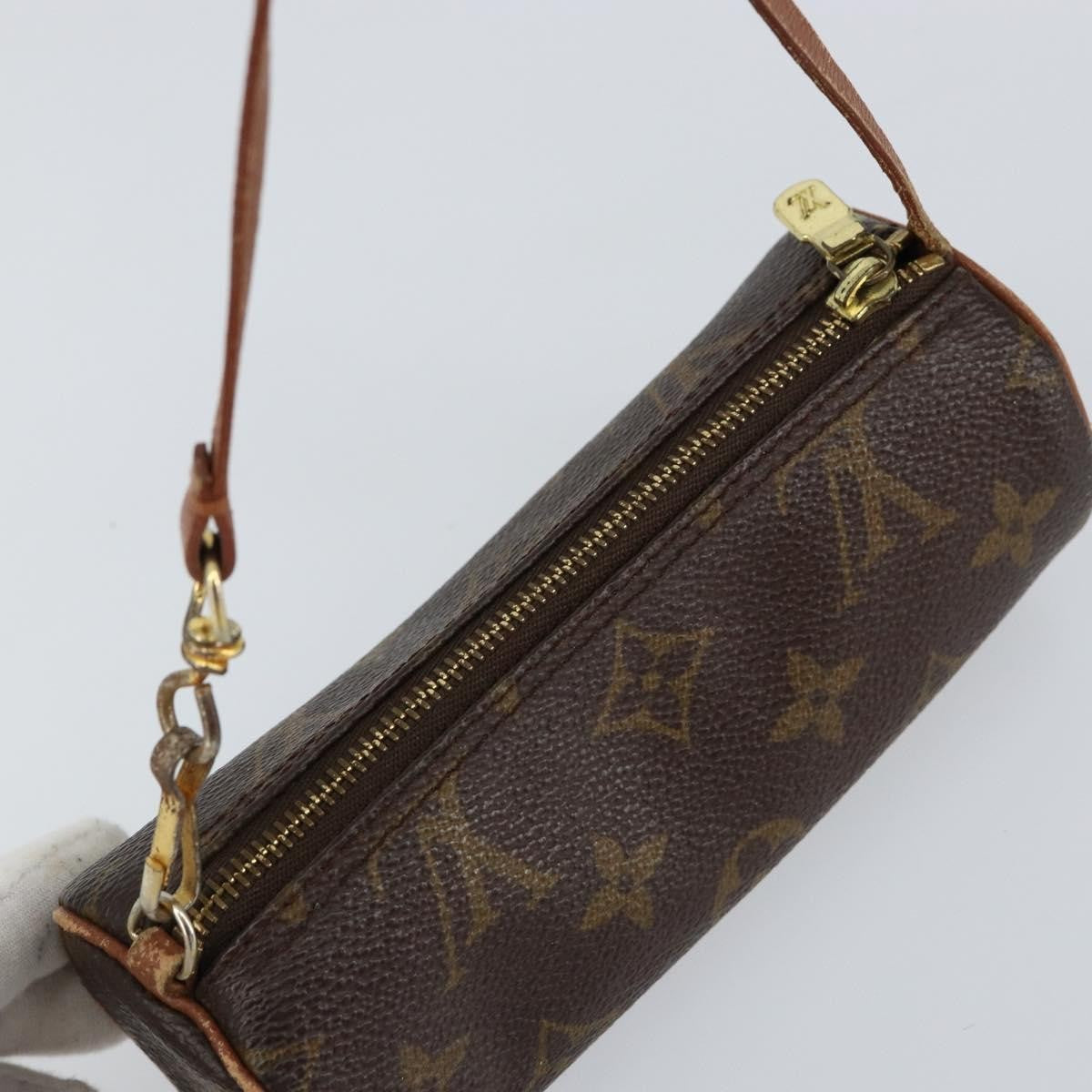 Louis Vuitton Papillon Pochette Monogram Canvas, BROWN, CANVAS, Clutche & pouche