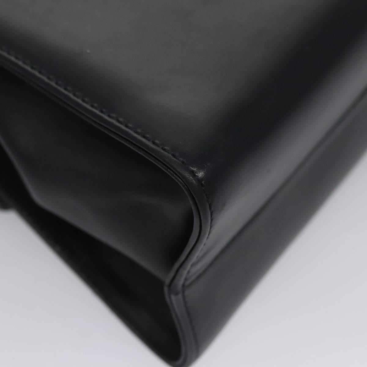 Salvatore Ferragamo Vintage Vara Bow Top Handle Bag Leather, NAVY, LEATHER, Handbag