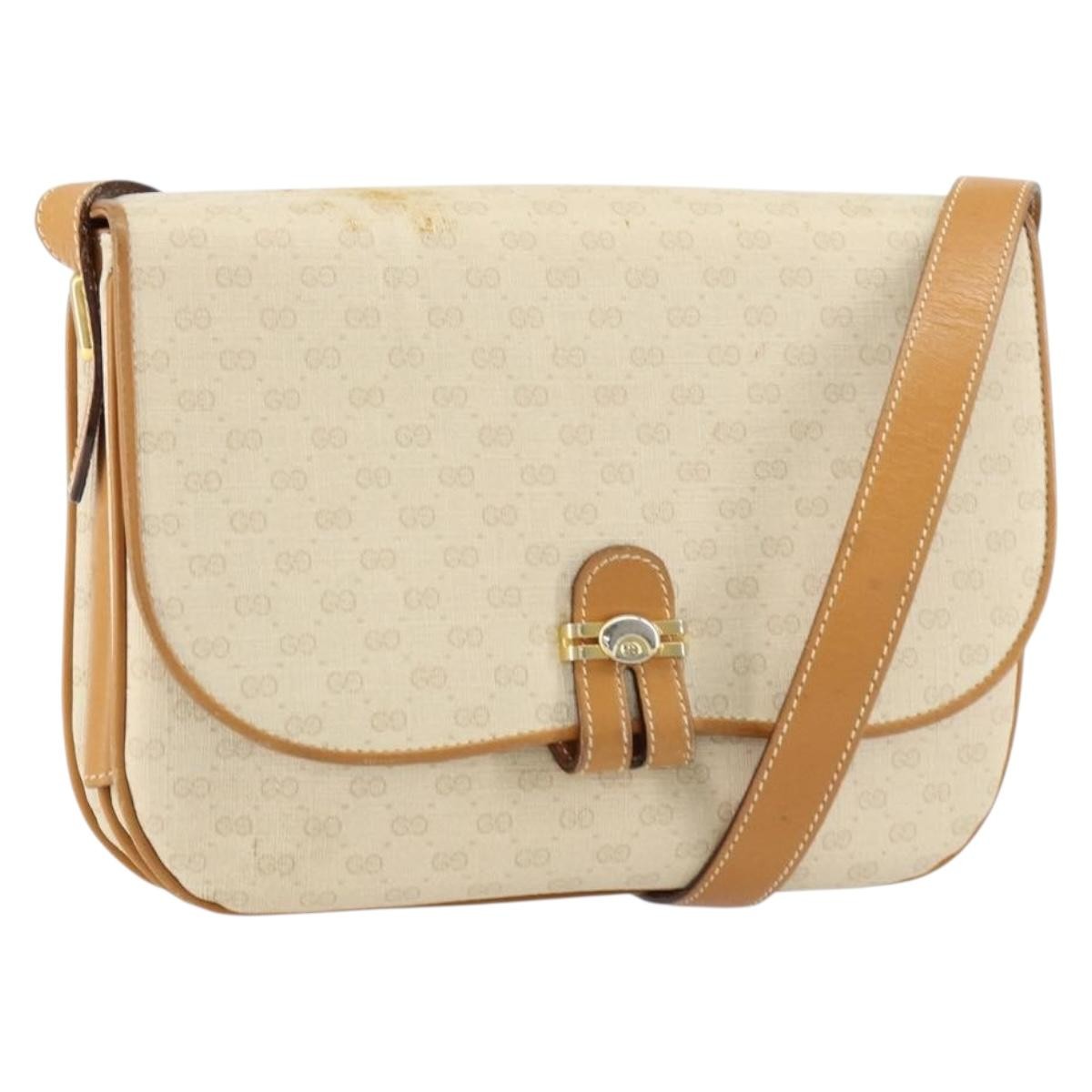 Gucci Micro GG supreme shoulder bag GG canvas, ECRU, PVC, Shoulder bag