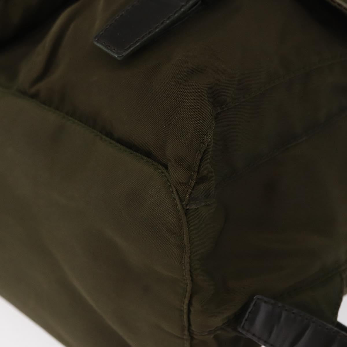 Prada Double Front Pocket Backpack Tessuto, KHAKI, NYLON, Backpack