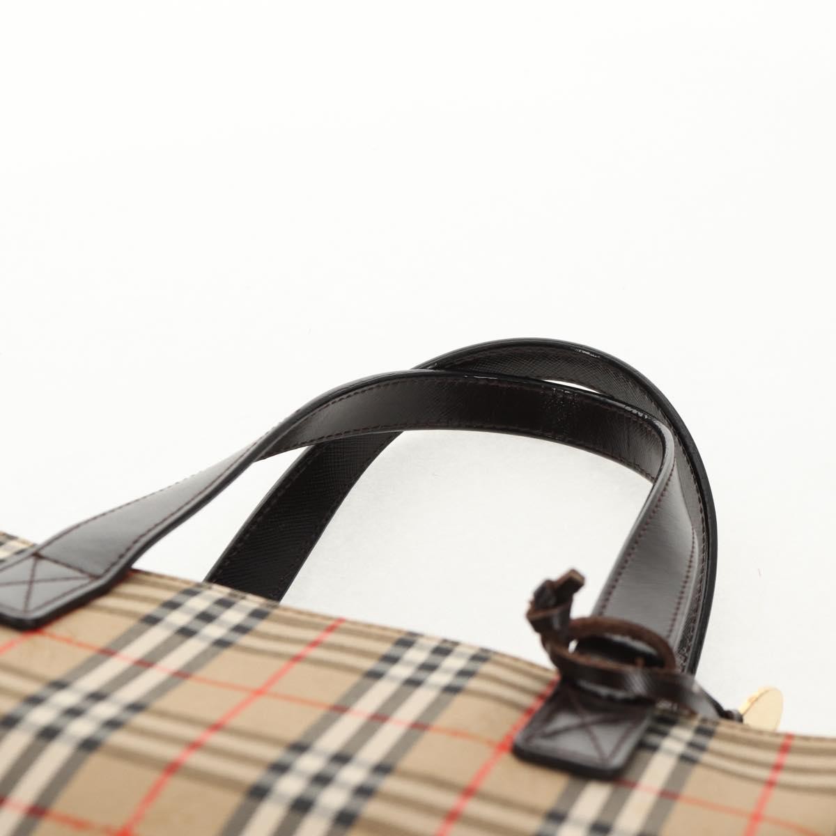 Burberry Nova Check Handbag Nova Check Canvas and leather, BEIGE, CANVAS, Handbag