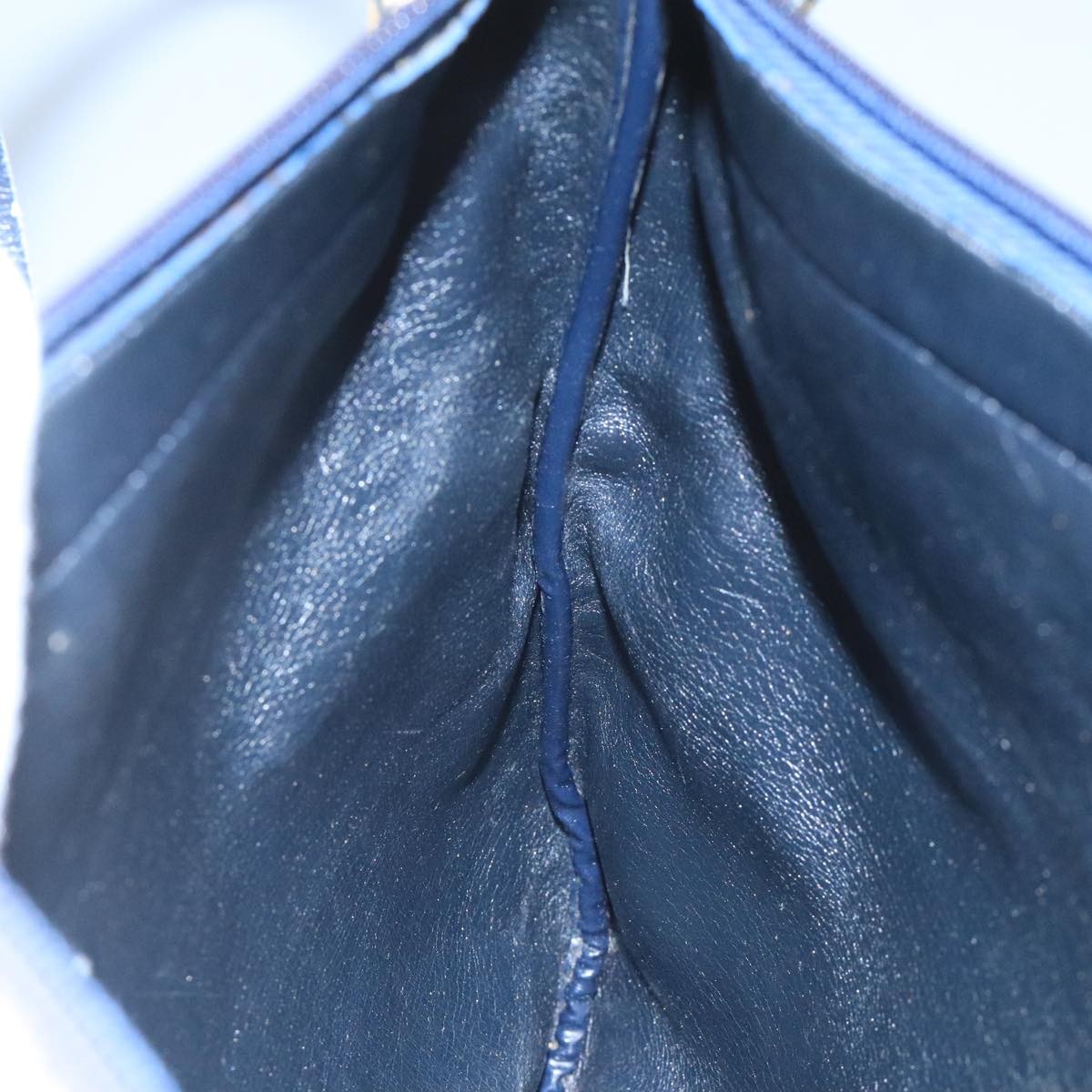 Christian Dior Vintage Trotter Shoulder Bag Canvas, NAVY, CANVAS, Shoulder bag