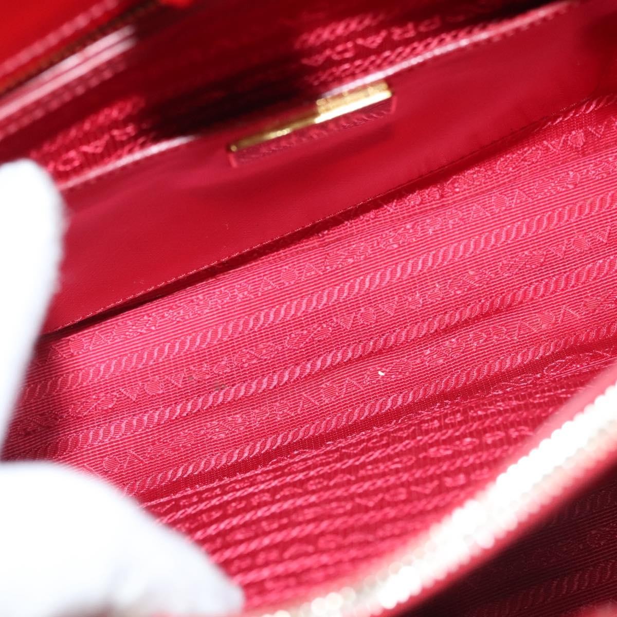 Prada Open Promenade Bag Vernice Saffiano Leather, RED, PATENT_LEATHER, Handbag