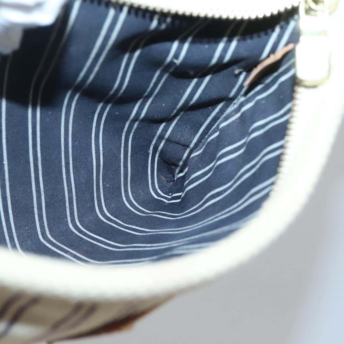 Louis Vuitton Antigua Pouch Canvas, WHITE, CANVAS, Clutche & pouche