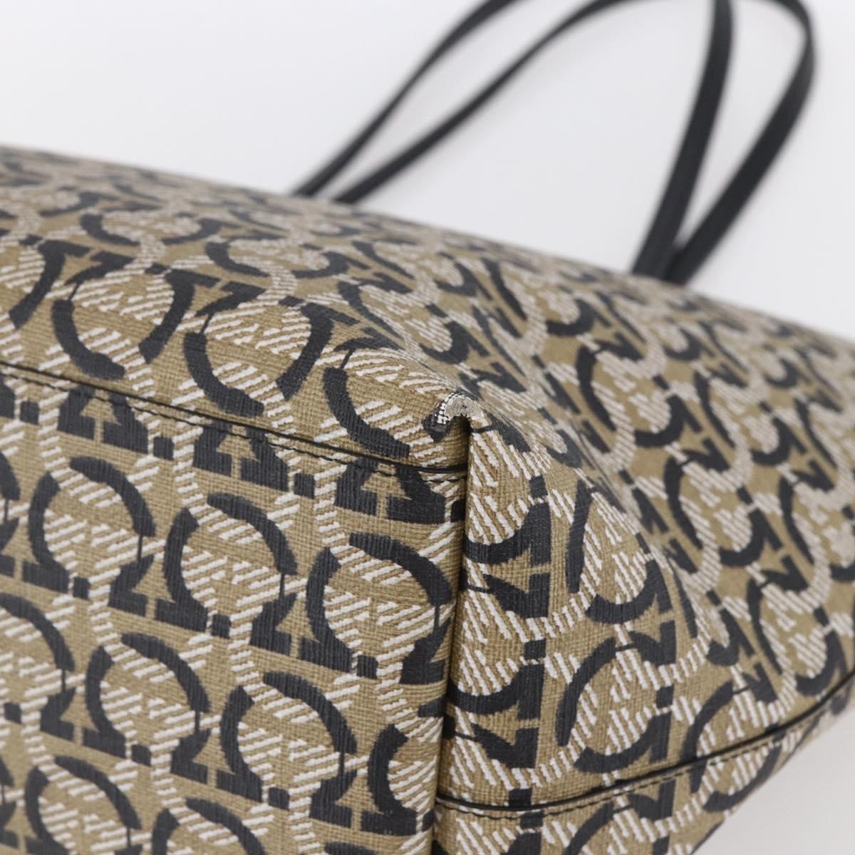 Salvatore Ferragamo Gancini Travel Tote Gancini Jacquard, NAVY, CANVAS, Tote bag