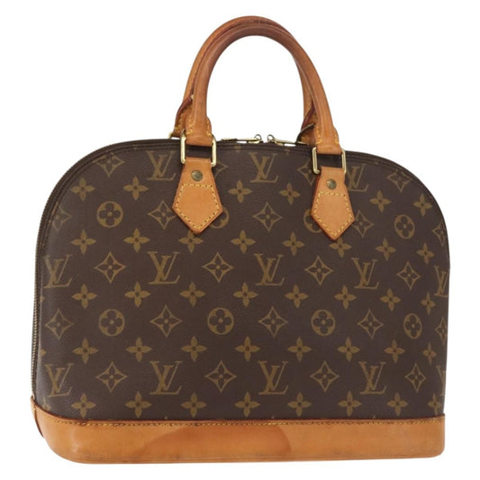 Louis Vuitton Alma Handbag Monogram Canvas, BROWN, CANVAS, Handbag