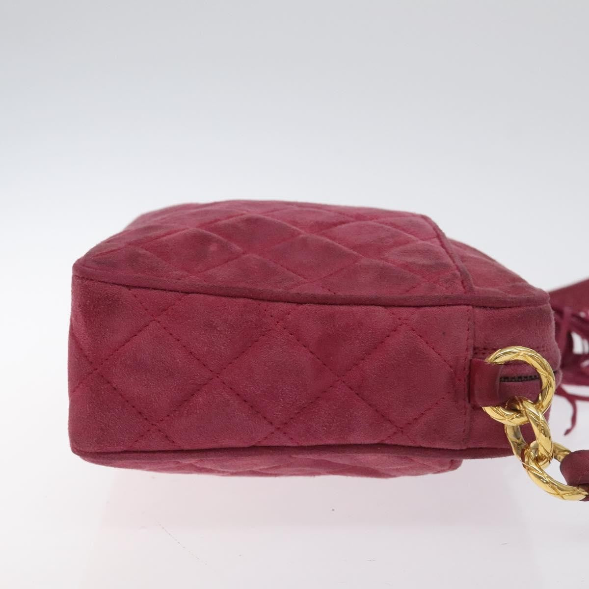 Chanel Vintage Camera bag Suede, PINK, SUEDE, Crossbody bag