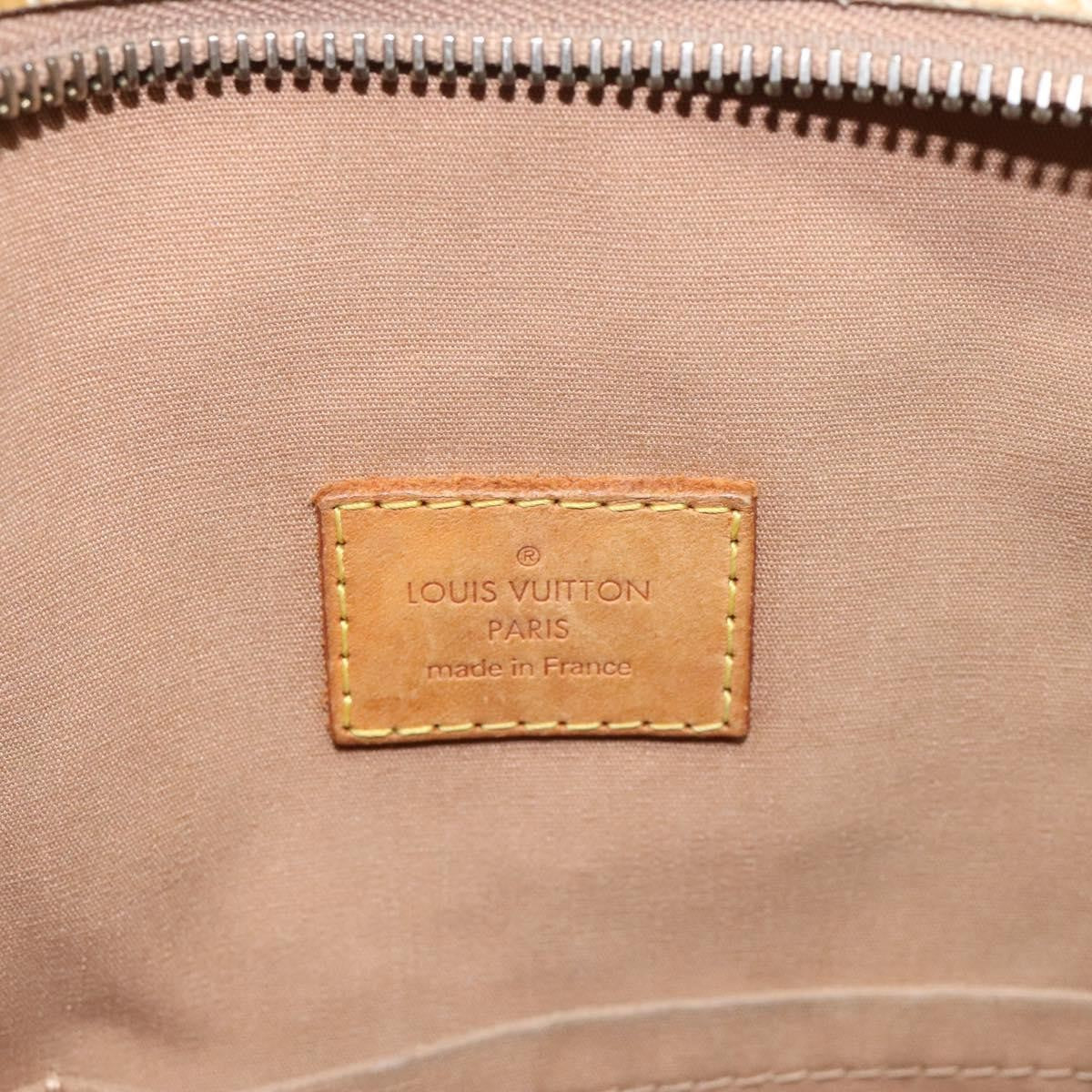 Louis Vuitton Brentwood Handbag Monogram Vernis, BEIGE, PATENT_LEATHER, Shoulder bag
