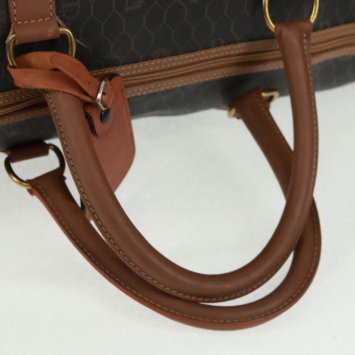 Christian Dior Vintage Honeycomb Boston bag Canvas and Leather, BLACK, CANVAS, Travel bag