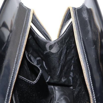 Salvatore Ferragamo Gancini Tote Patent leather, BLACK, PATENT_LEATHER, Tote bag