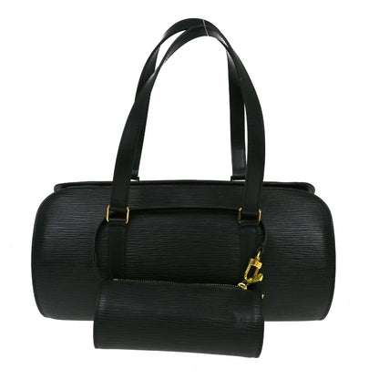 Louis Vuitton Soufflot Handbag Epi Leather, Black, Leather, Handbag
