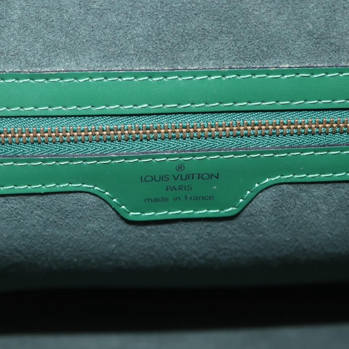 Louis Vuitton Lussac Handbag Epi Leather, GREEN, LEATHER, Shoulder bag