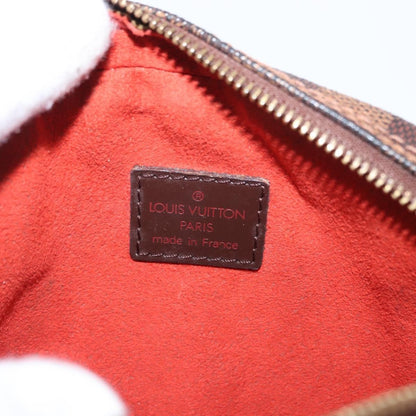 Louis Vuitton Ipanema Pochette Damier, BROWN, CANVAS, Clutche & pouche