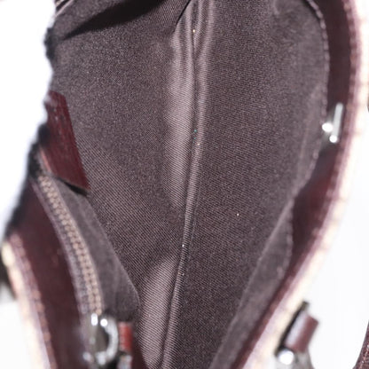 Gucci Vintage Handbag Canvas, BEIGE, PVC, Handbag