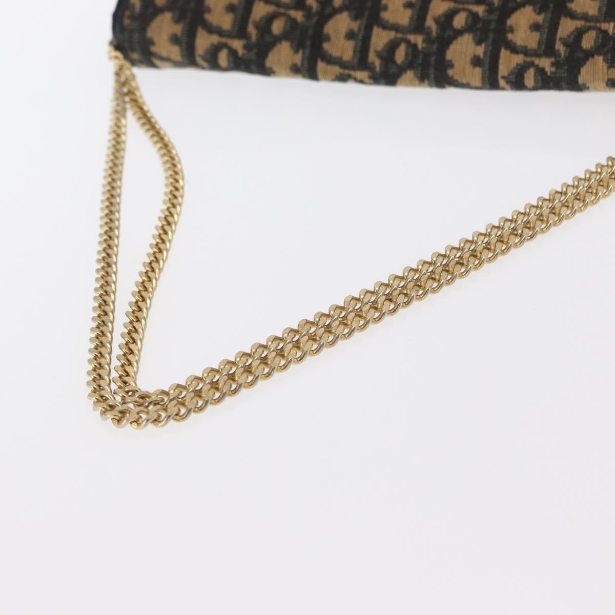 Christian Dior Vintage CD trotter Shoulder bag Canvas, NAVY, CANVAS, Shoulder bag