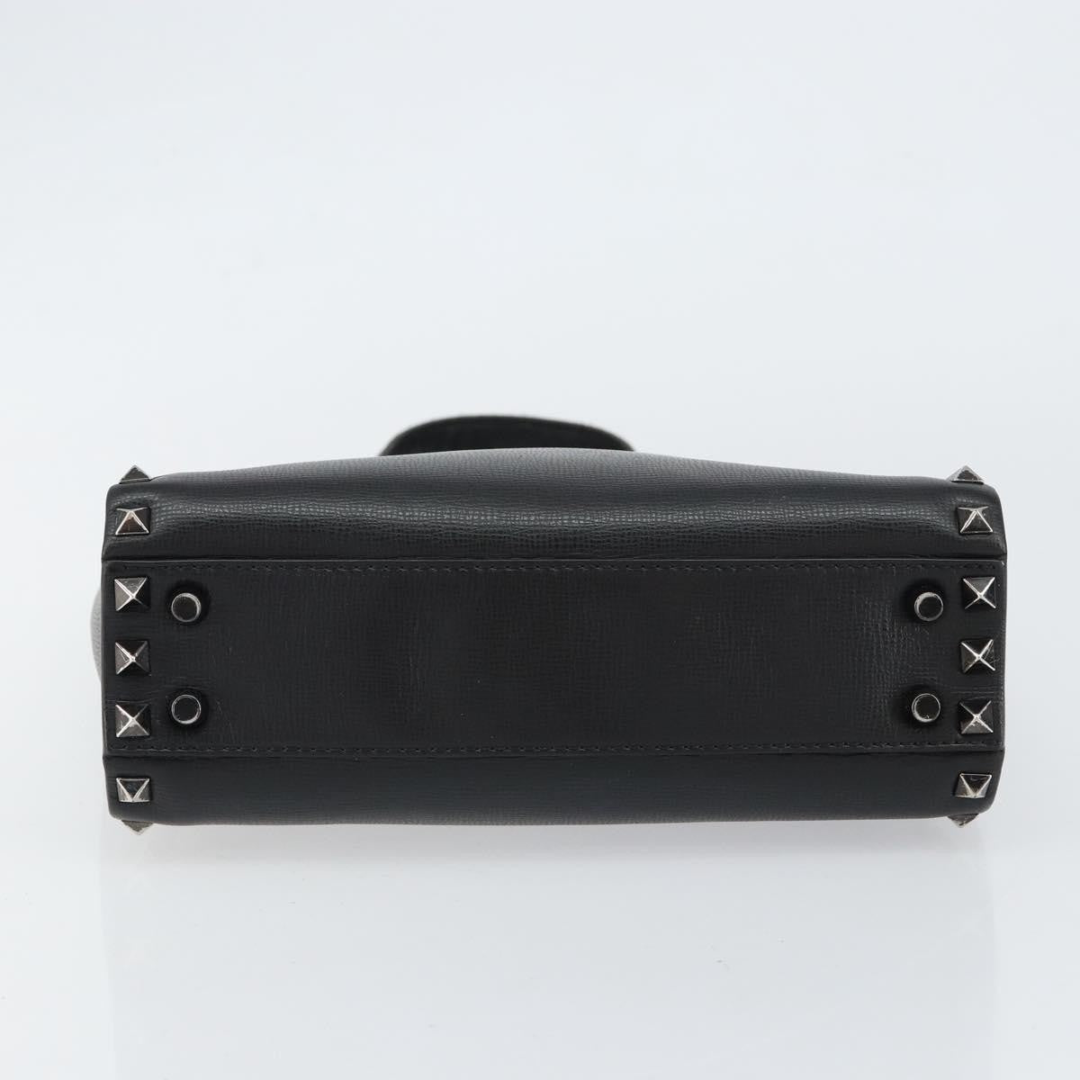 Valentino Garavani Rockstud Tote Rigid Leather, BLACK, LEATHER, Handbag