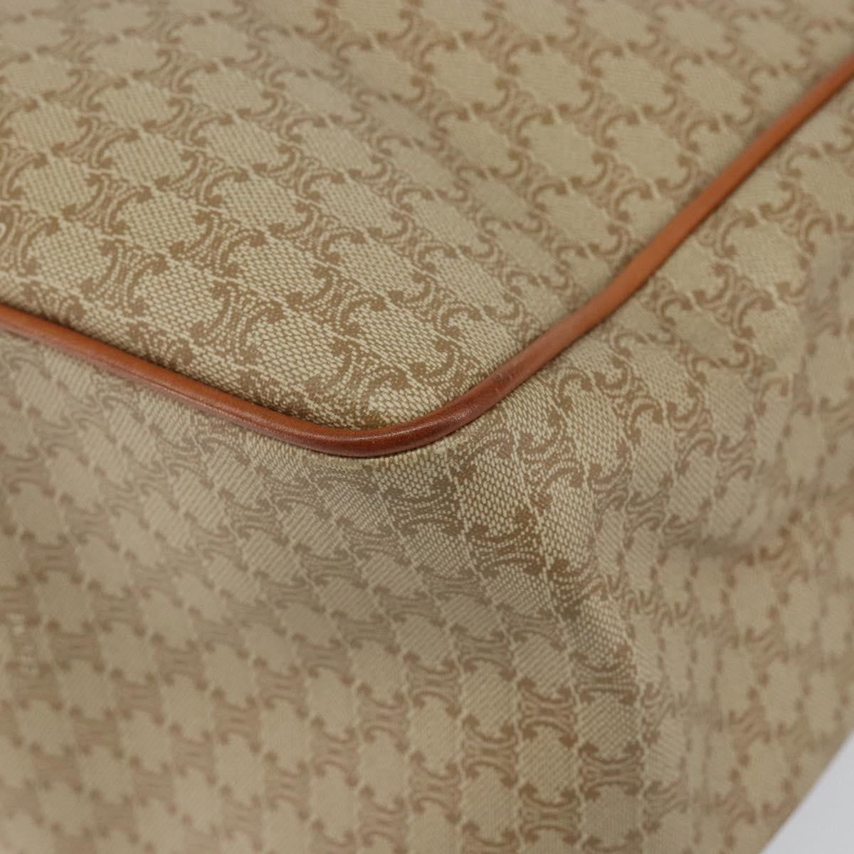 Celine Macadam Shoulder Bag PVC Leather, BEIGE, CANVAS, Shoulder bag