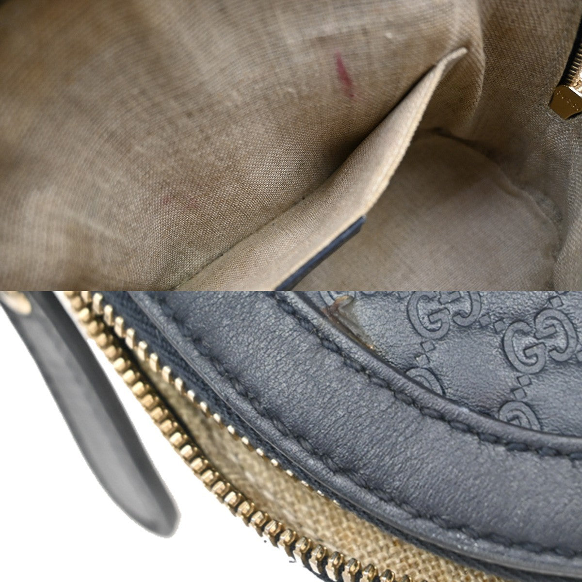 Gucci Convertible Dome Satchel Microguccissima Leather, NAVY, LEATHER, Handbag