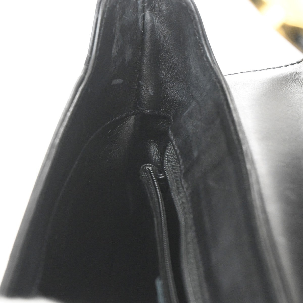 Salvatore Ferragamo Vintage Shoulder Bag Leather, BLACK, LEATHER, Shoulder bag