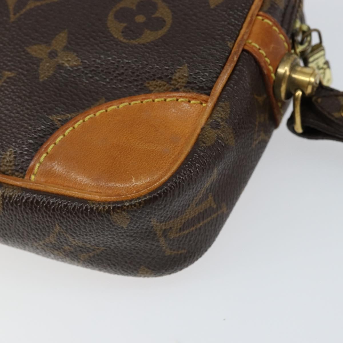 Louis Vuitton Marly Dragonne Clutch Monogram Canvas, BROWN, CANVAS, Clutche & pouche