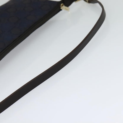 Salvatore Ferragamo Gancini handbag Canvas, NAVY, CANVAS, Handbag