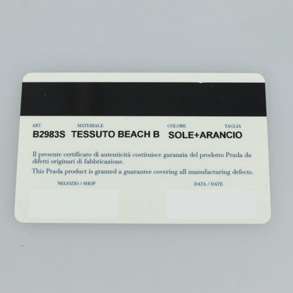 Prada Vintage Handbag Tessuto, YELLOW, NYLON, Handbag