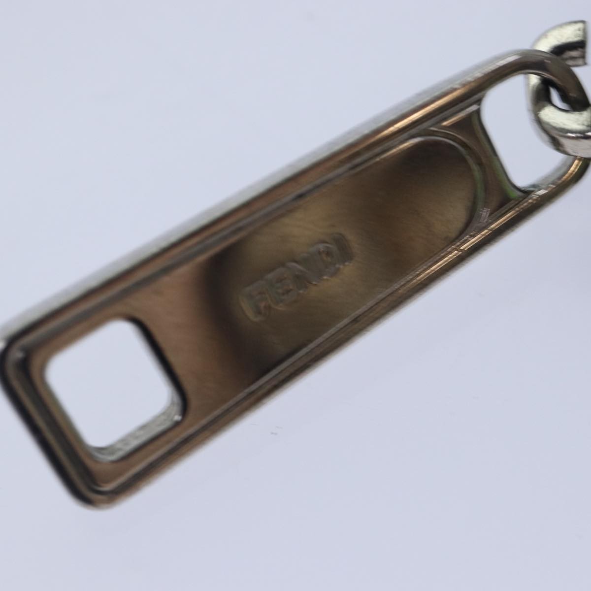 Fendi Selleria Zip Clutch Leather, BLUE, LEATHER, Clutche & pouche