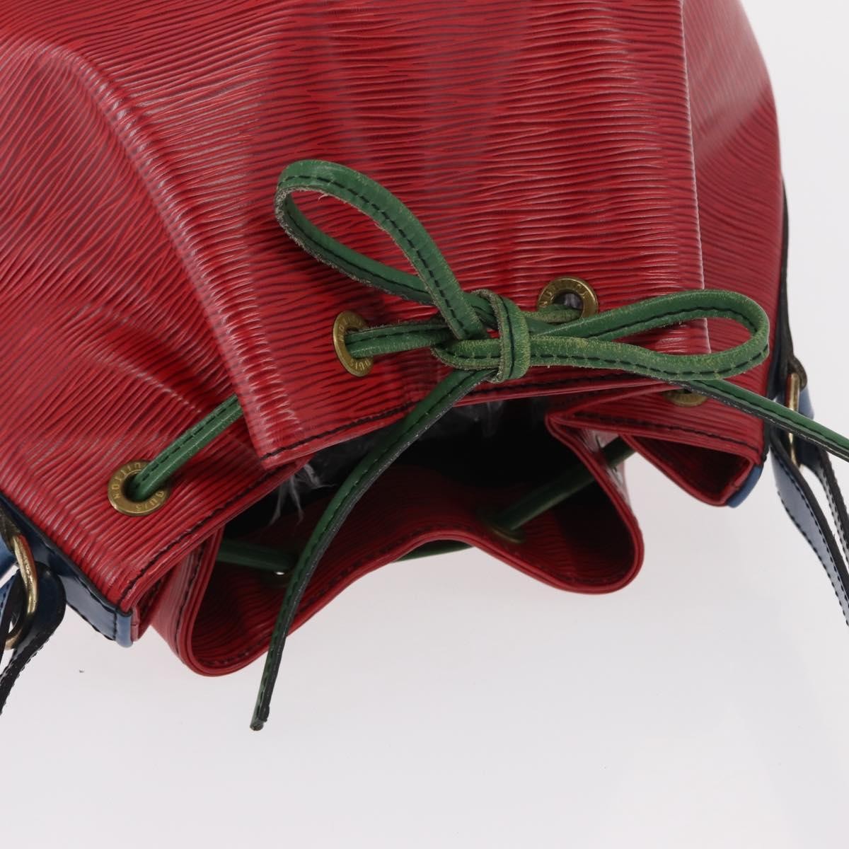Louis Vuitton Tricolor Noe Handbag Epi Leather, RED, LEATHER, Shoulder bag