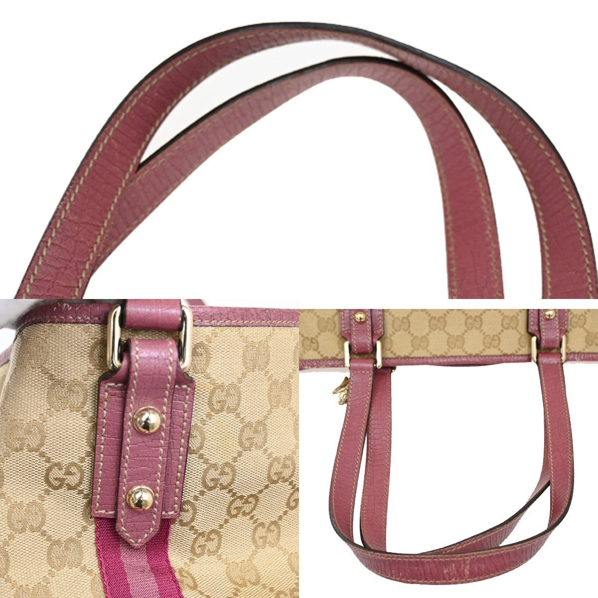 Gucci Jolicoeur Tote GG Canvas, BEIGE, CANVAS, Tote bag