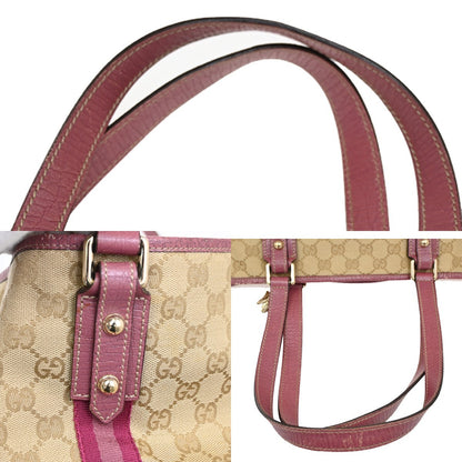 Gucci Jolicoeur Tote GG Canvas, BEIGE, CANVAS, Tote bag