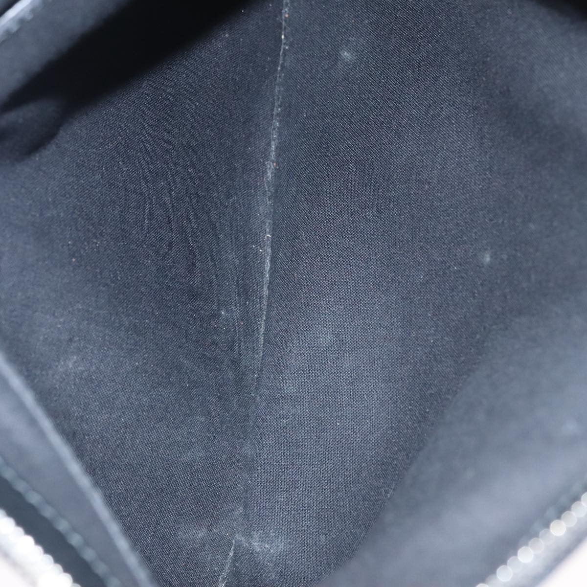 Balenciaga Navy Zip Pouch Canvas and Leather, BLACK, CANVAS, Clutche & pouche